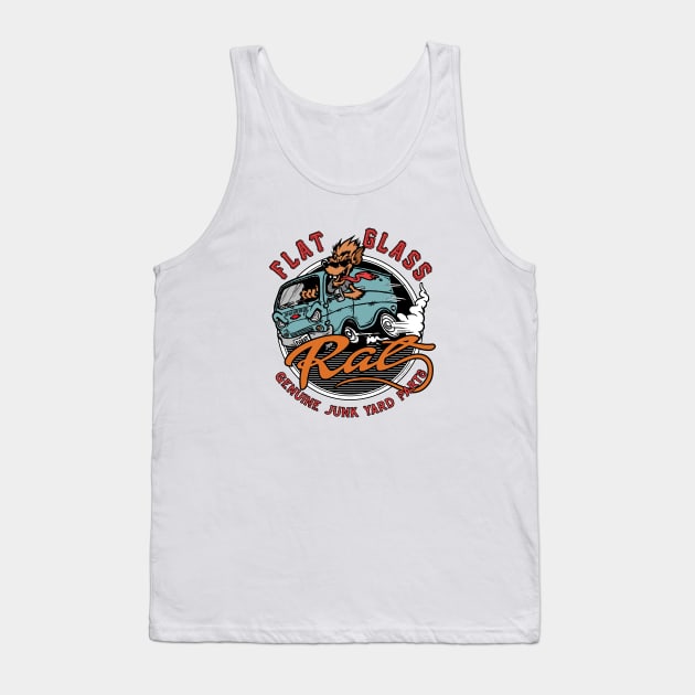 Flat Glass Rat Tank Top by Thomas H Morrison-Art